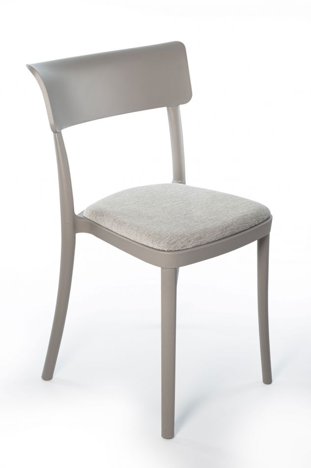 Juego de 2 sillas tapizadas de terciopelo para cocina, comedor, color gris
